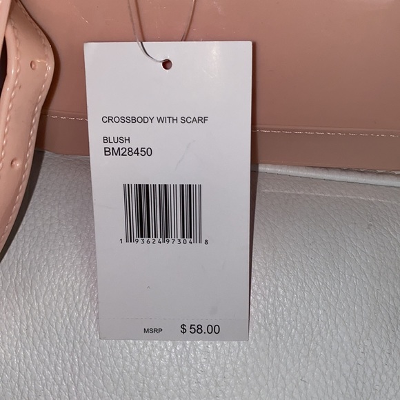 Blush Crossbody bag with scarf- NWT - Picture 4 of 8